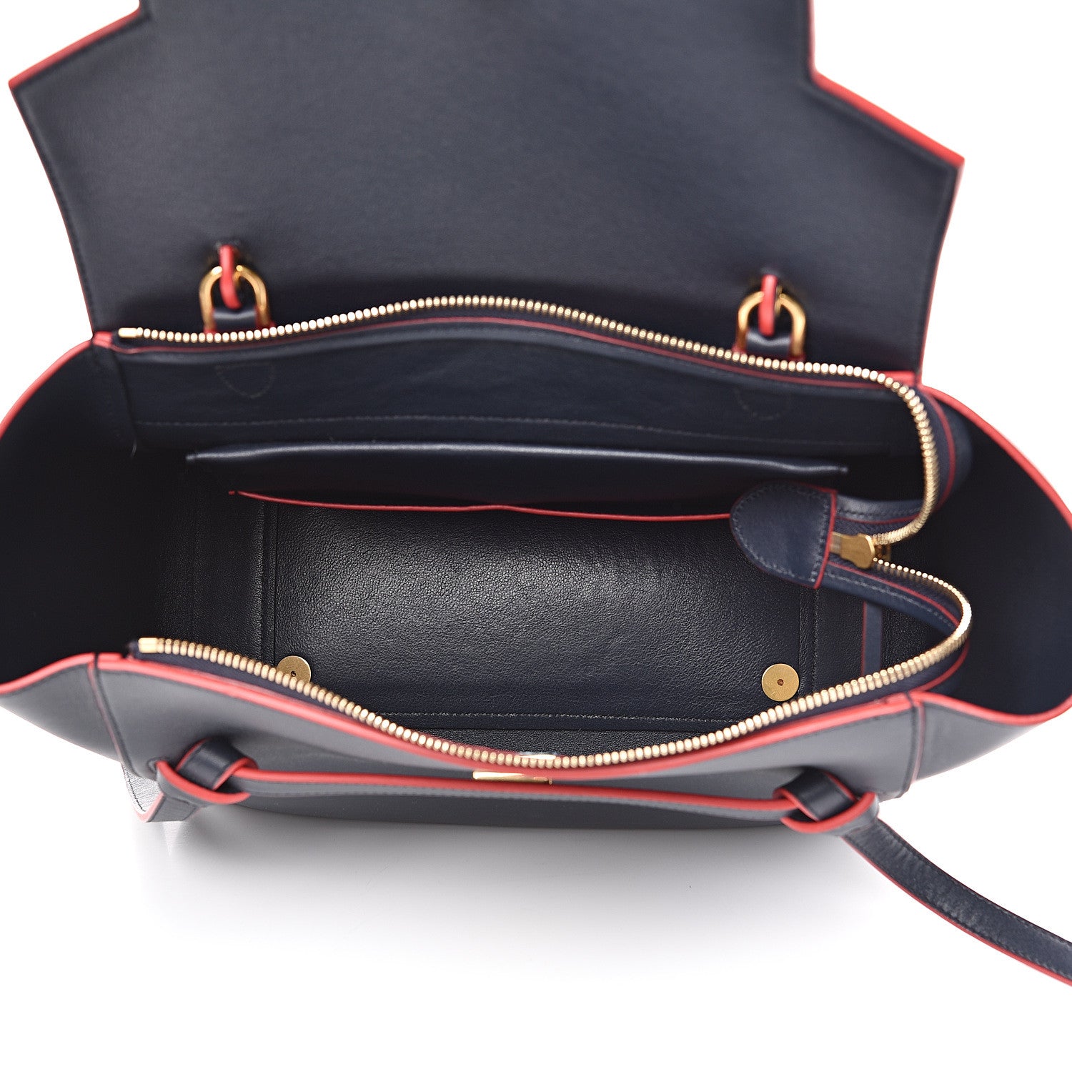 Celine Satin Calfskin Mini Belt Bag Navy Blue 5 of 11