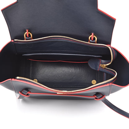 Celine Satin Calfskin Mini Belt Bag Navy Blue 5 of 11