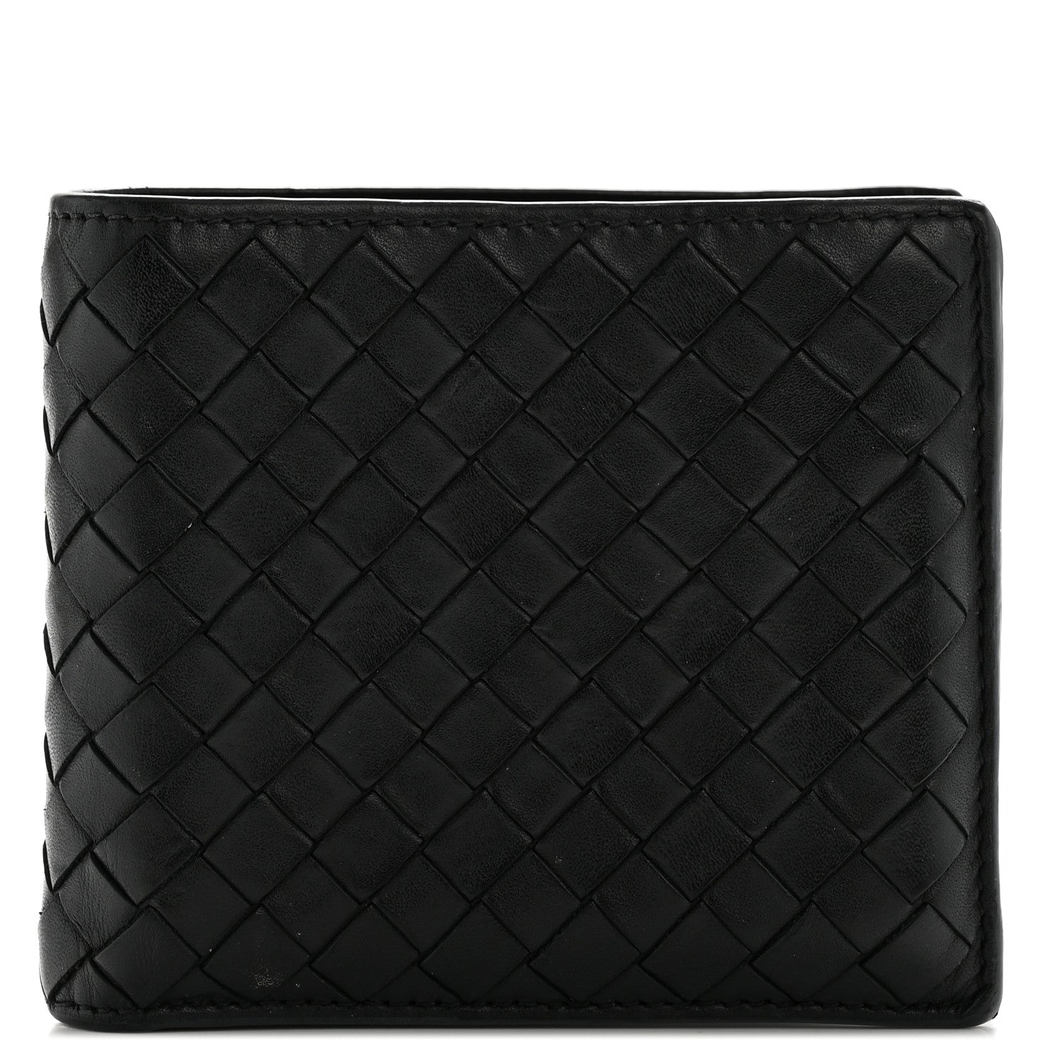 Bottega Veneta Nappa Intrecciato Bi-Fold Wallet Black 1 of 12