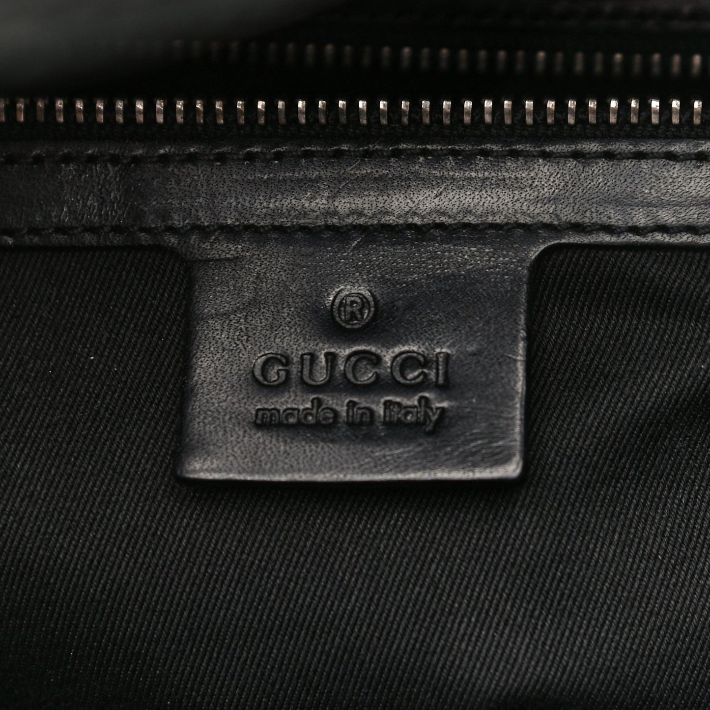 Monogram Studded Bamboo Bullet Satchel Black