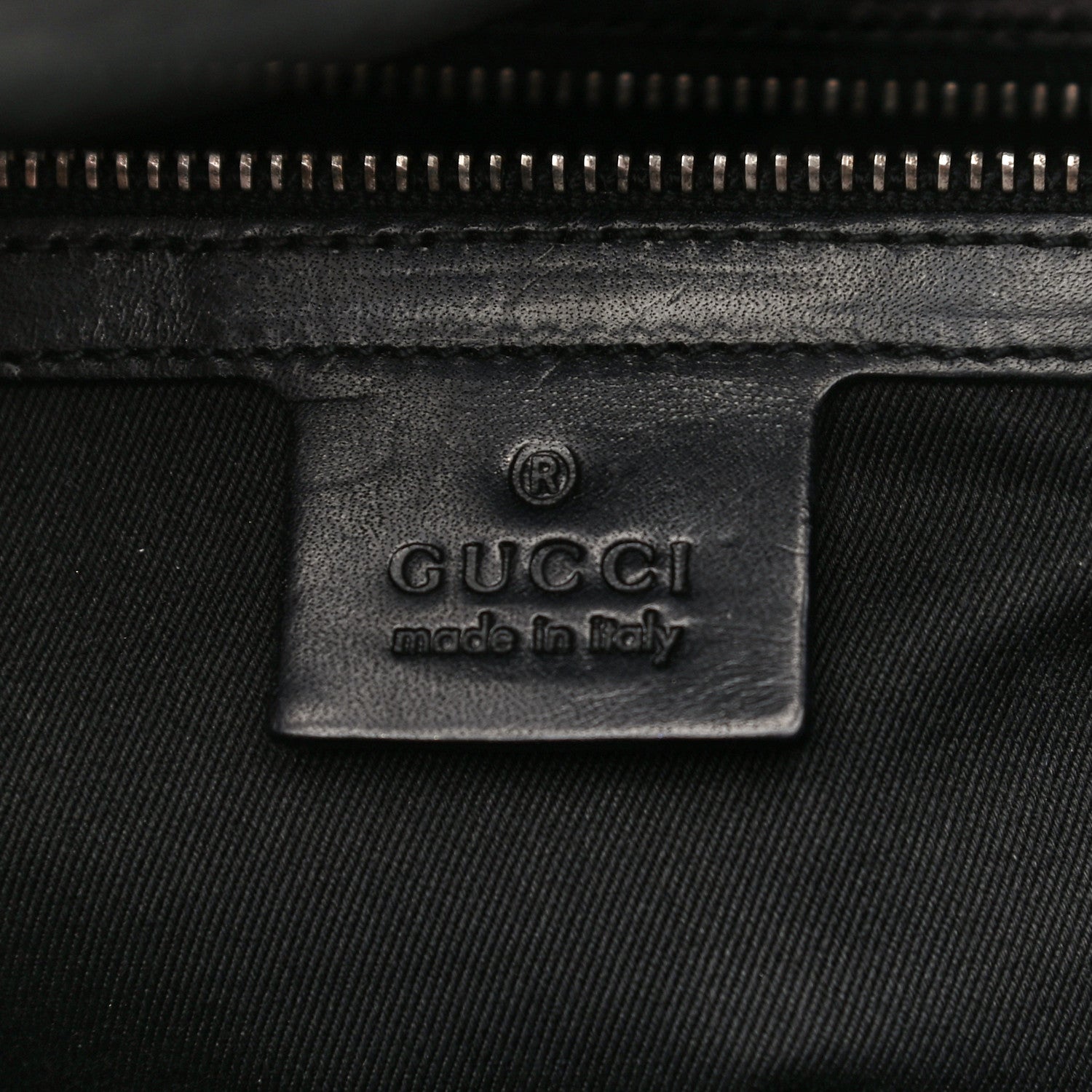 Gucci Monogram Studded Bamboo Bullet Satchel Black 5 of 16