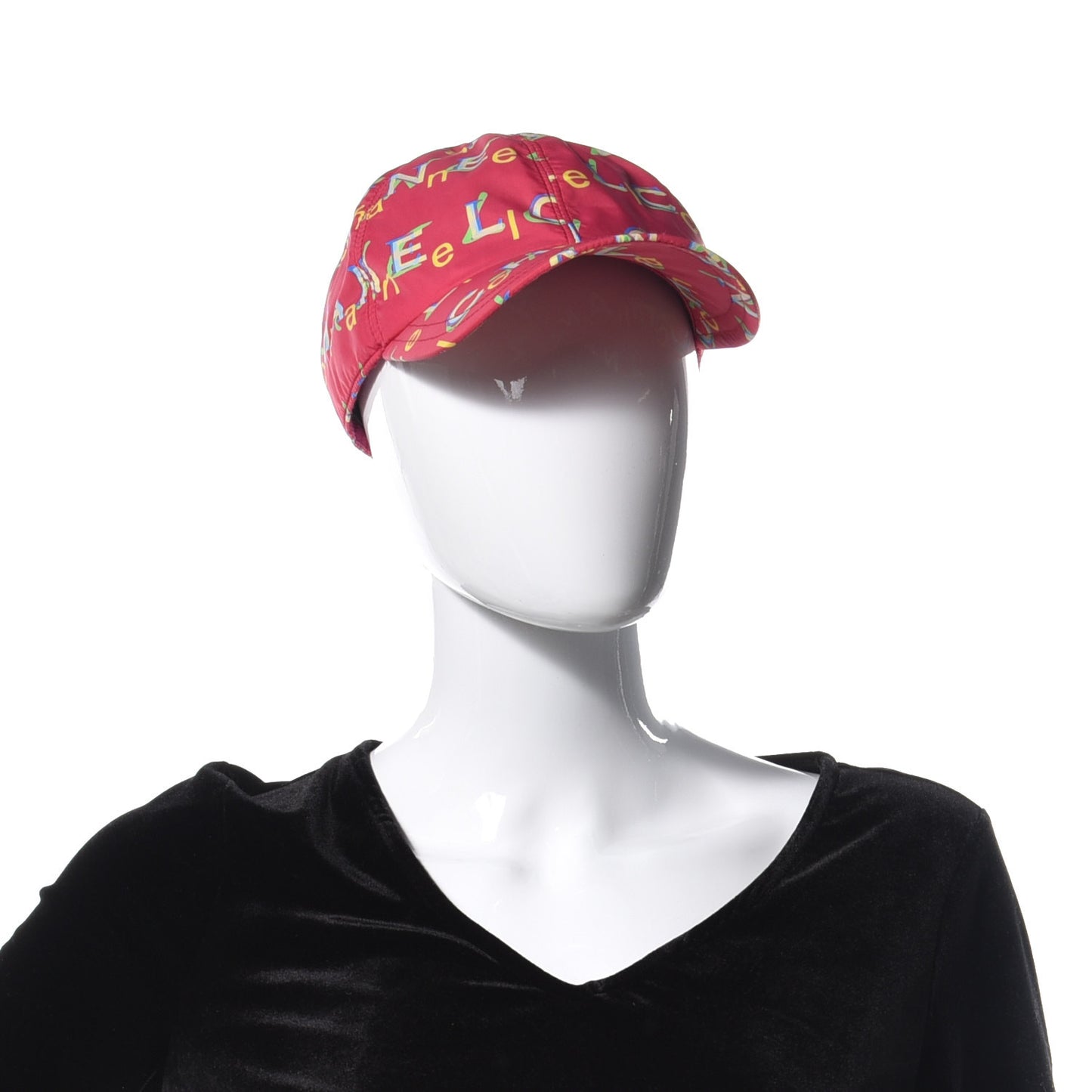 Nylon Logo Cap Hat Fuchsia