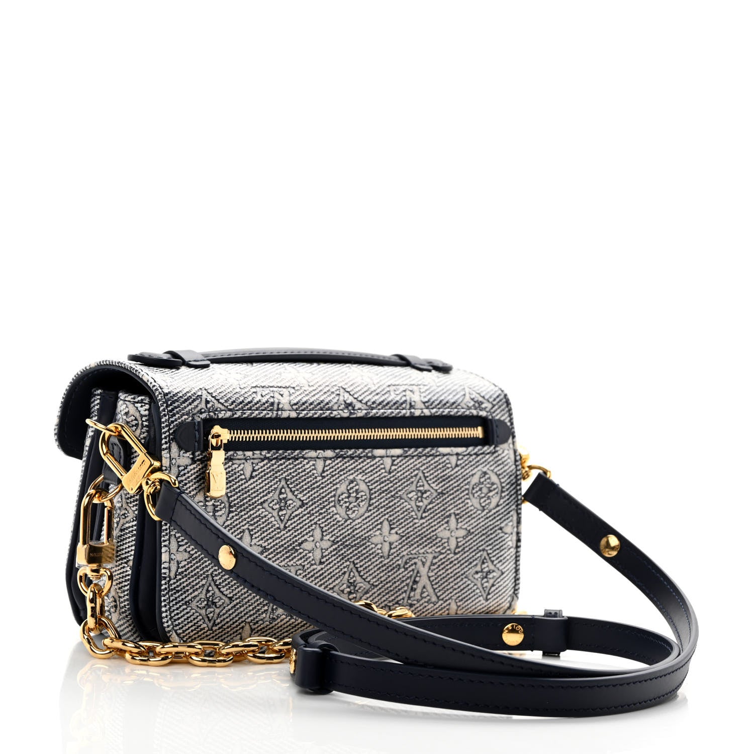 Louis Vuitton Monoglam Pochette Metis East West Blue 3 of 9