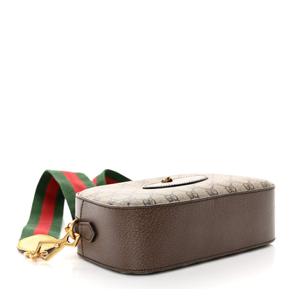 Gucci GG Supreme Monogram Web Neo Vintage Shoulder Bag Beige New Acero Crop 4 of 10