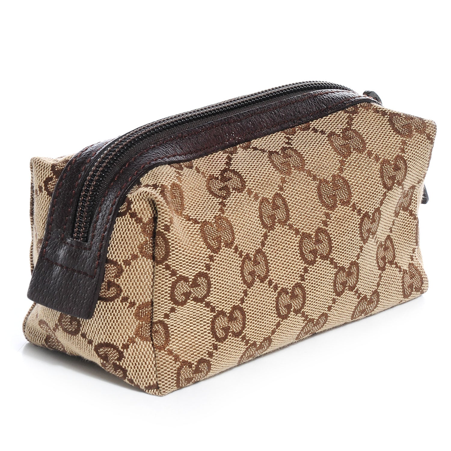 Gucci Monogram Small Balthus Cosmetic Case Beige Ebony Cocoa 3 of 7