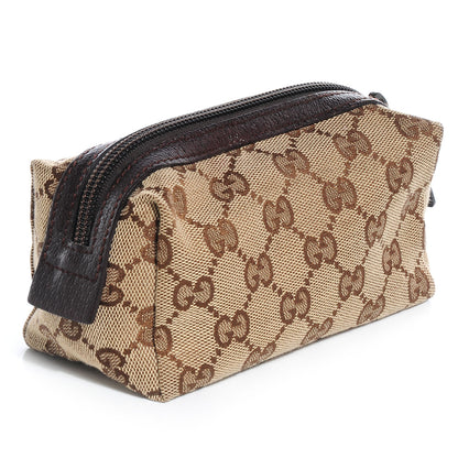 Gucci Monogram Small Balthus Cosmetic Case Beige Ebony Cocoa 3 of 7