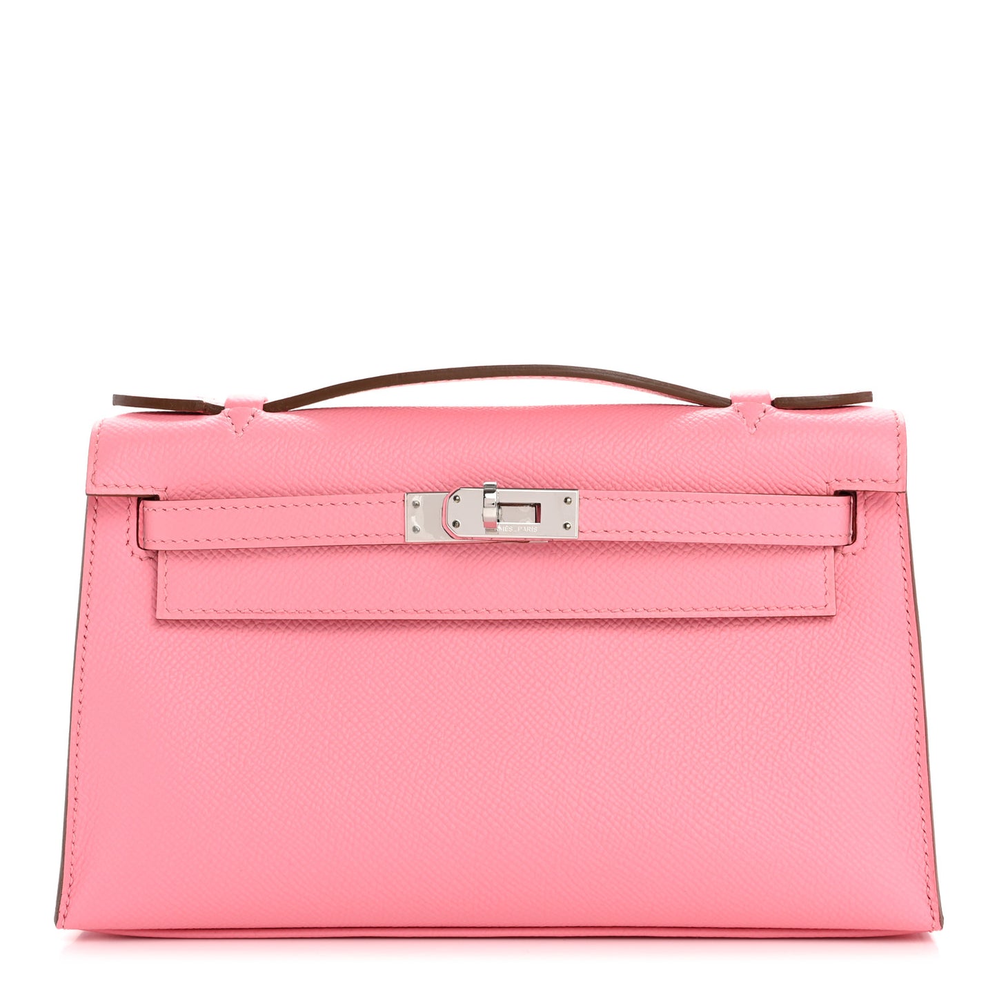 Epsom Kelly Pochette Clutch Rose Confetti