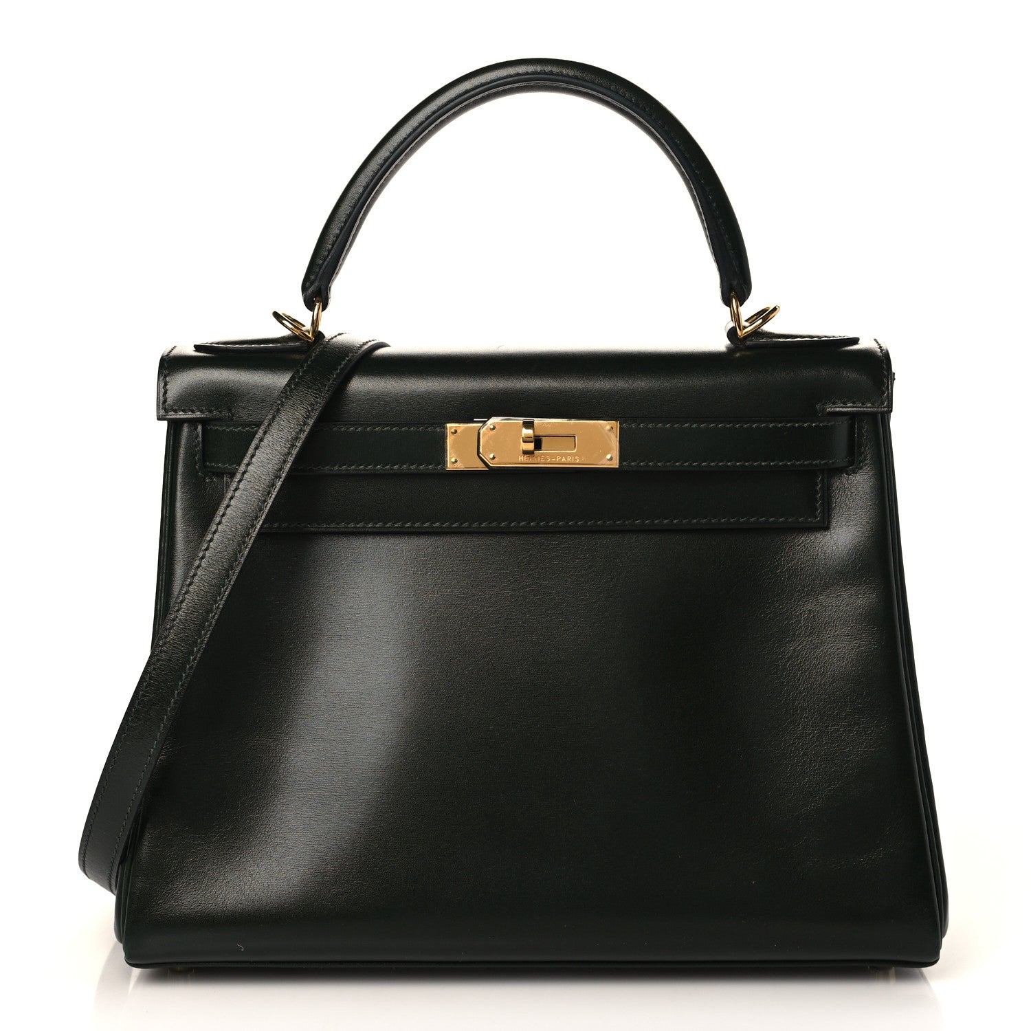 Hermes Box Kelly Retourne 28 Vert Fonce 1 of 9
