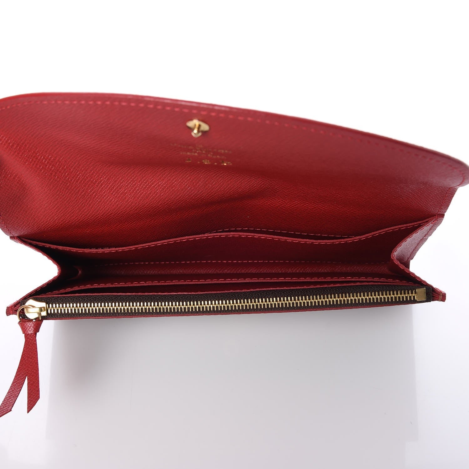 Louis Vuitton Damier Ebene Caissa Wallet Cherry 5 of 7