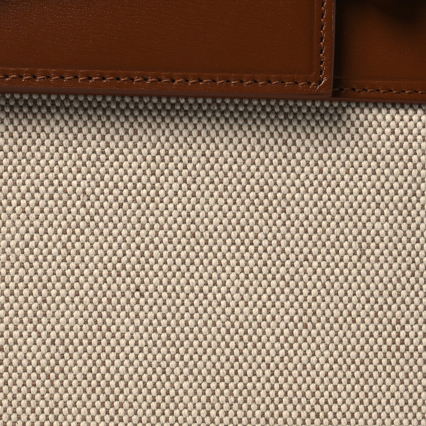 Canvas Calfskin Manhattan Shoulder Bag Natural Brick