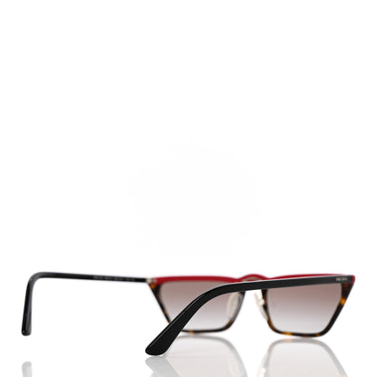 Prada Catwalk Sunglasses SPR 19U Black Red 4 of 8