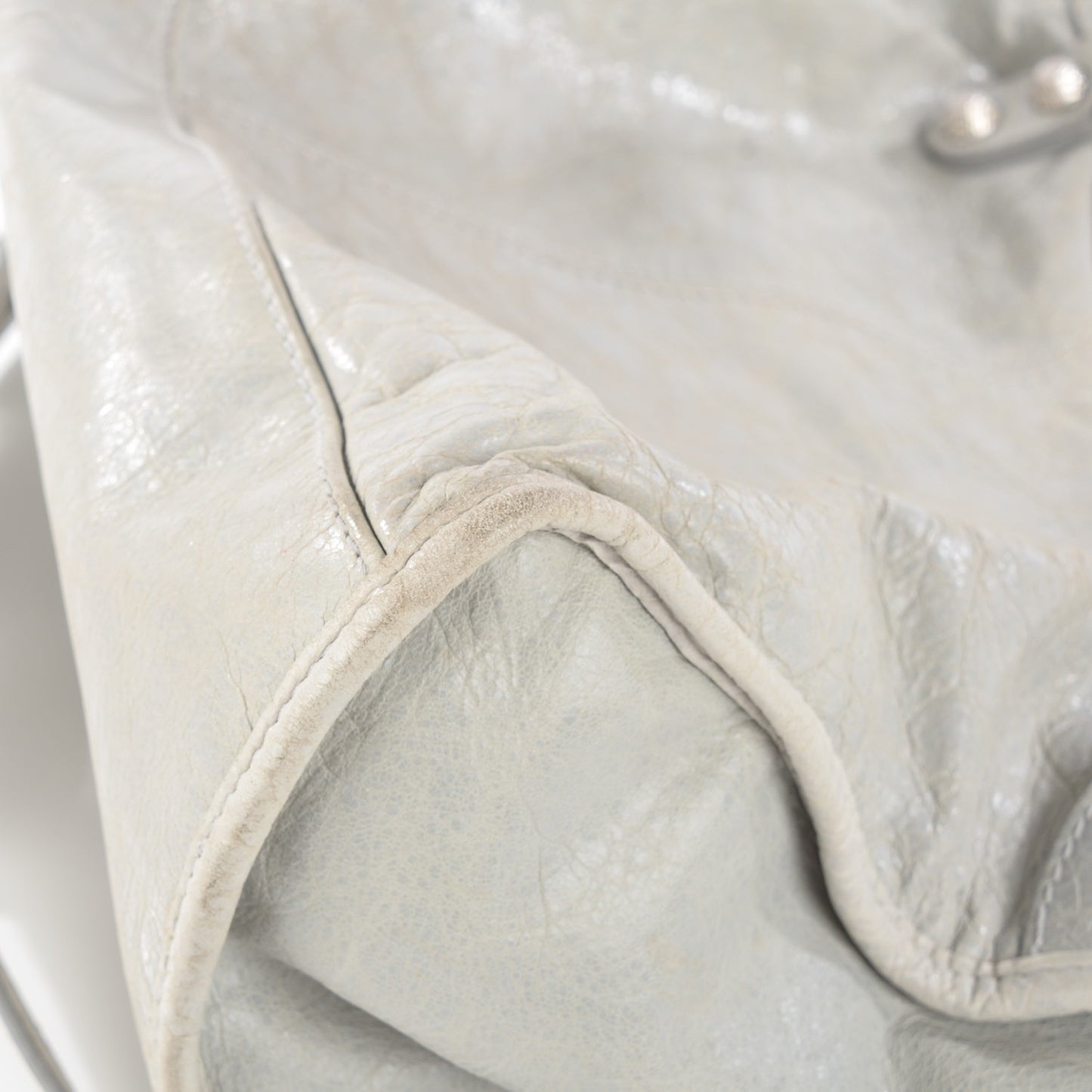 Agneau Giant 12 Silver Hardware Part Time Gris Ciment