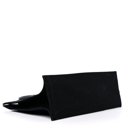 Saint Laurent Linen Calfskin Rive Gauche Tote Black 4 of 19