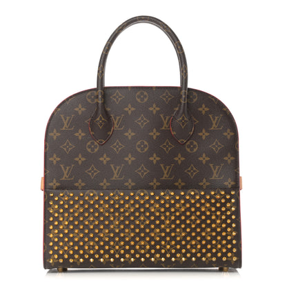 Louis Vuitton Monogram Calf Hair Spikes Iconoclasts Christian Louboutin Tote Red 1 of 22