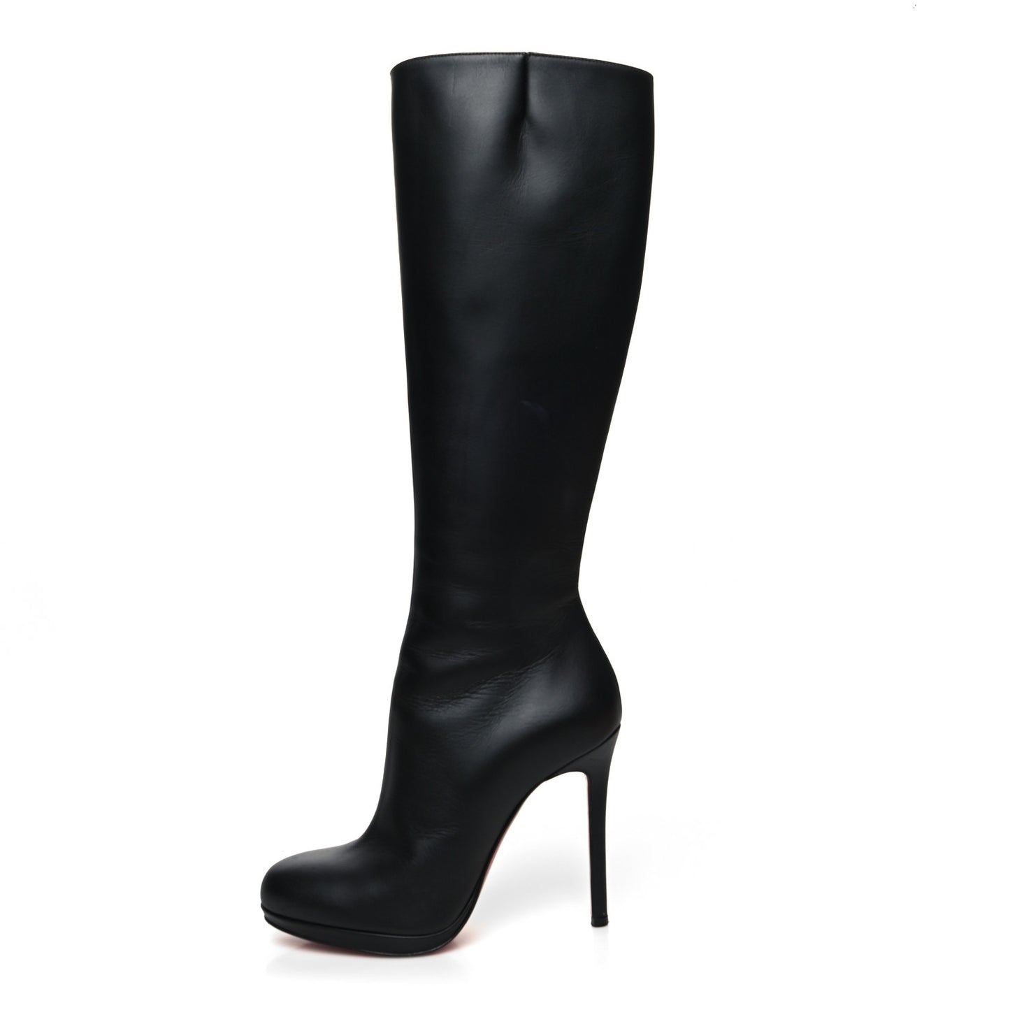Calfskin Botalili 120 Tall Boots 36.5 Black