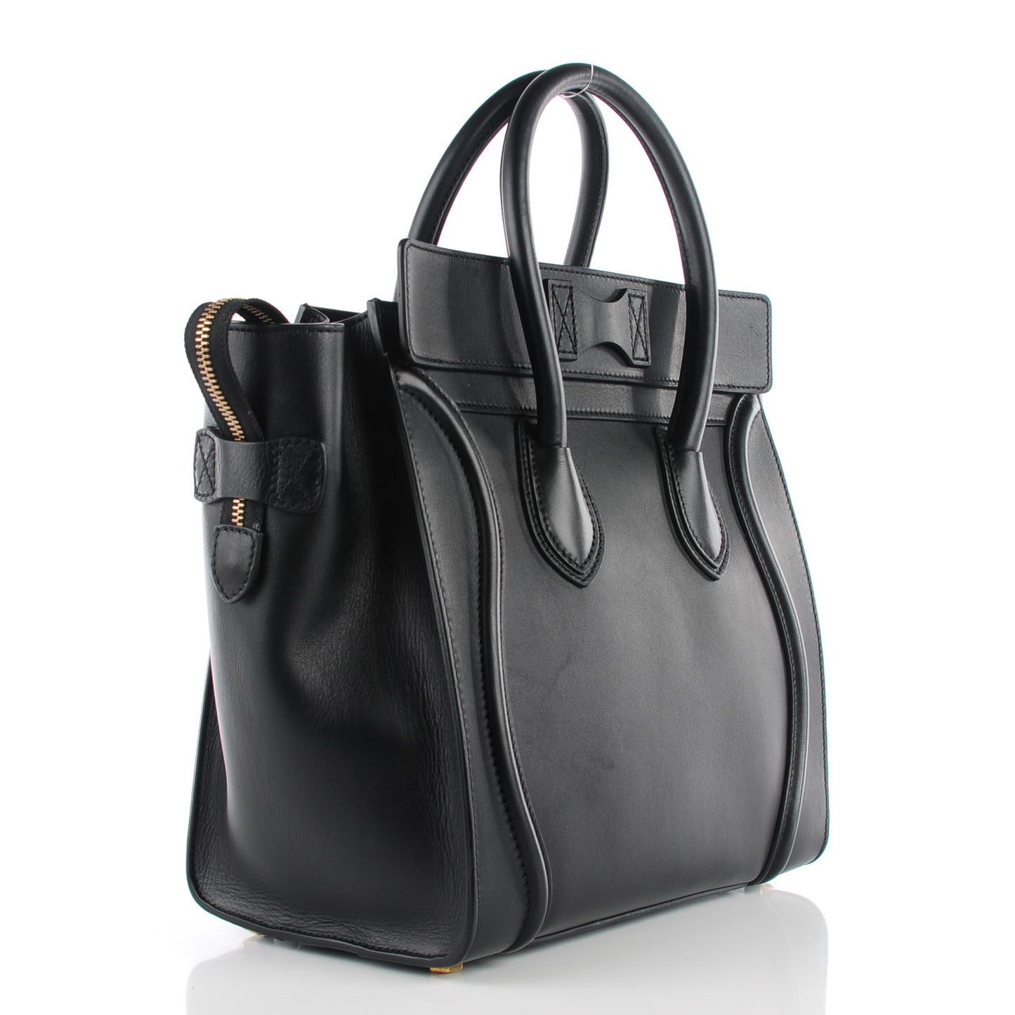 Smooth Calfskin Mini Luggage Black