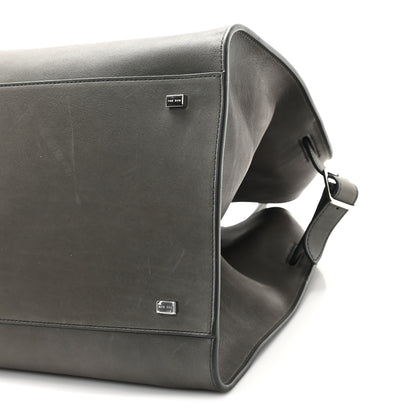 The Row Polished Saddle Calfskin Soft Margaux 15 Koala Grey 9 of 10