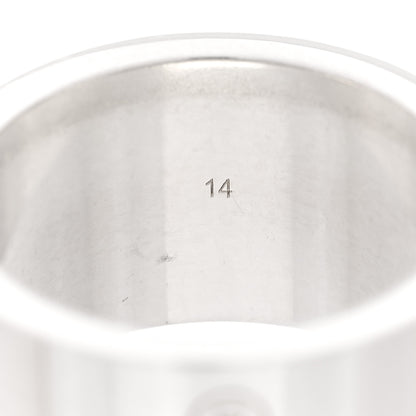 Gucci Sterling Silver 12mm Trademark Wide Band Ring 54 6.75 5 of 6