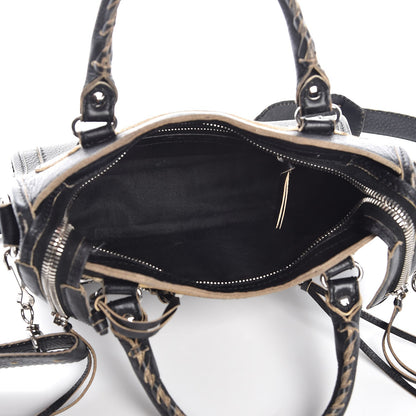 Balenciaga Supple Grained Calfskin Classic Silver Hardware Highlight Mini City Black 6 of 18