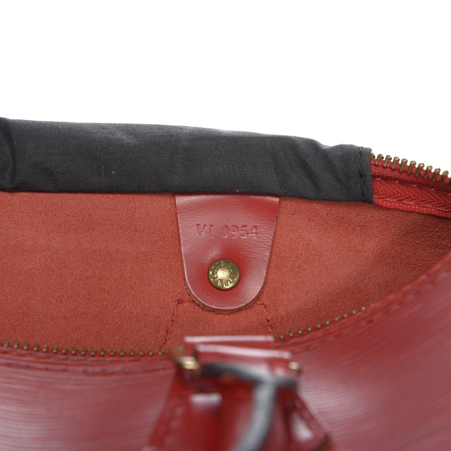 Louis Vuitton Epi Speedy 25 Castillan Red 7 of 14