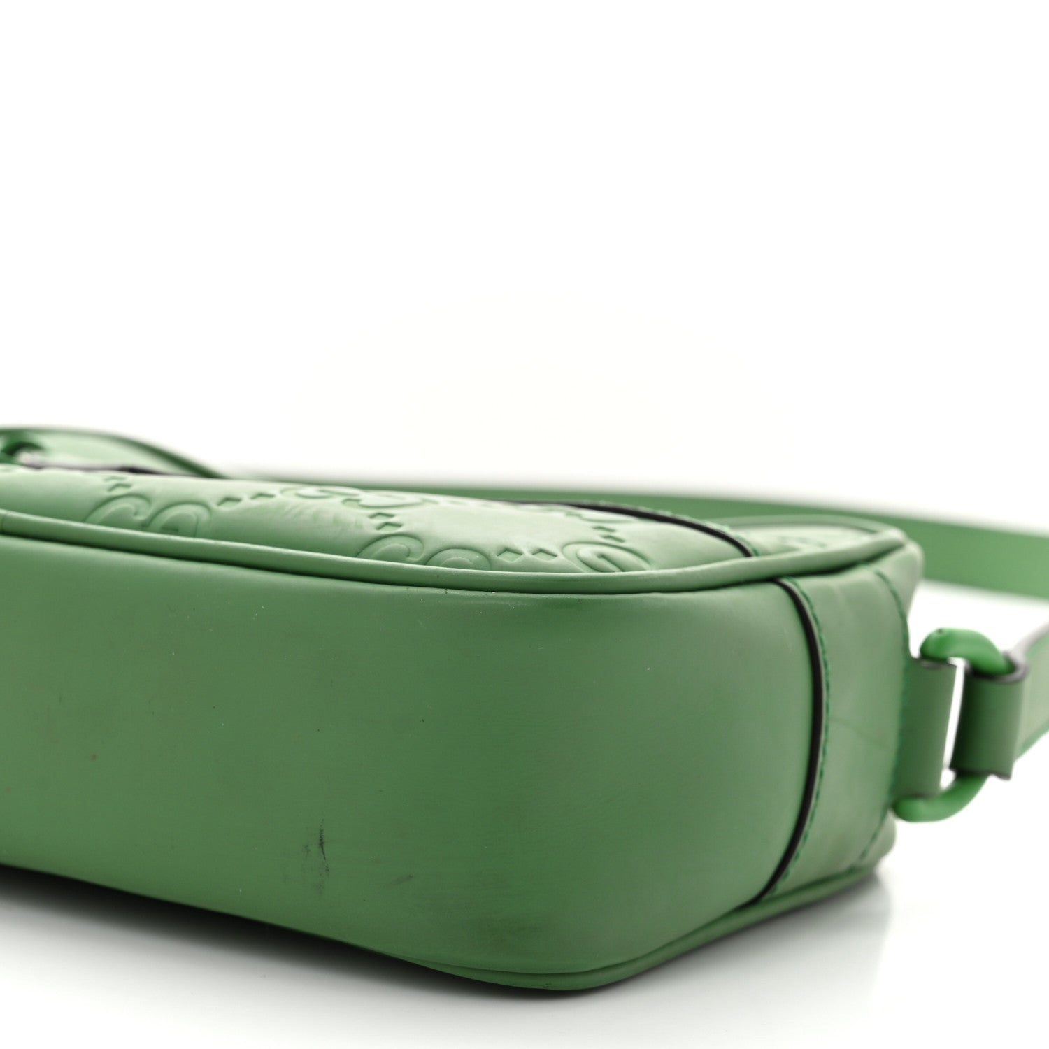 Gucci Rubber Effect Monogram GG Mini Crossbody Bag New Shamrock 10 of 11