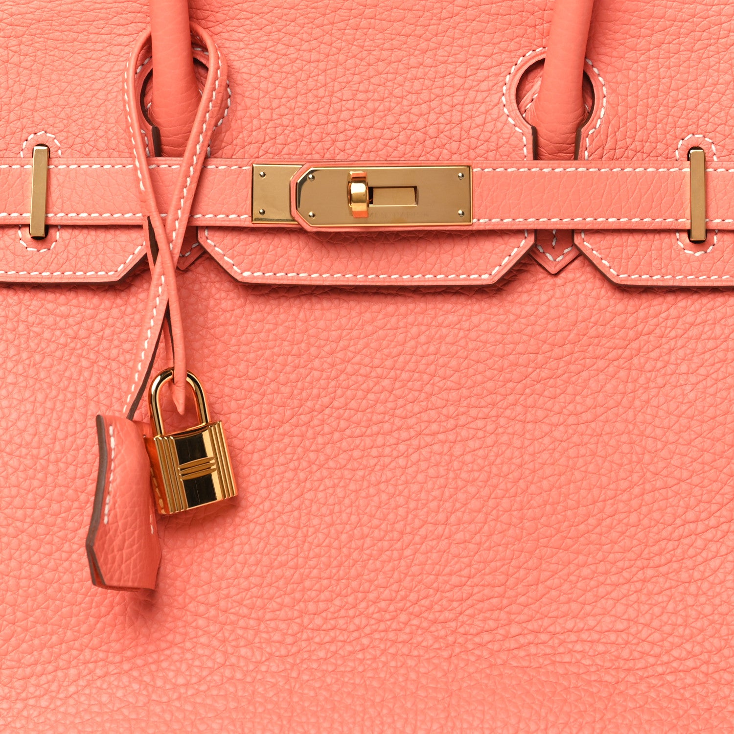 Hermes Taurillon Clemence Birkin 30 Crevette 8 of 10