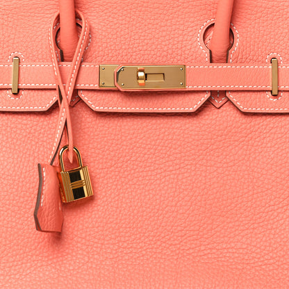 Hermes Taurillon Clemence Birkin 30 Crevette 8 of 10