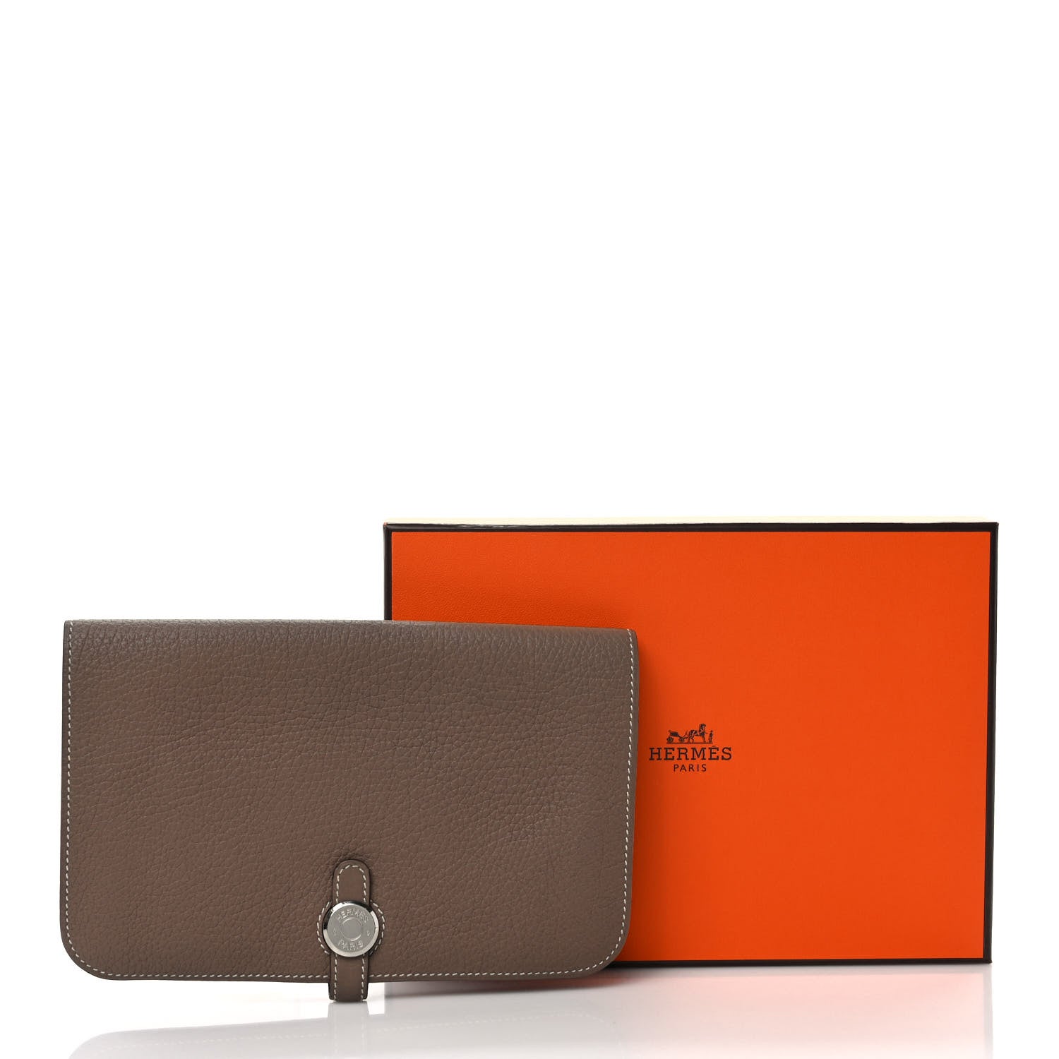 Hermes Togo Dogon Duo Wallet Etoupe 7 of 7