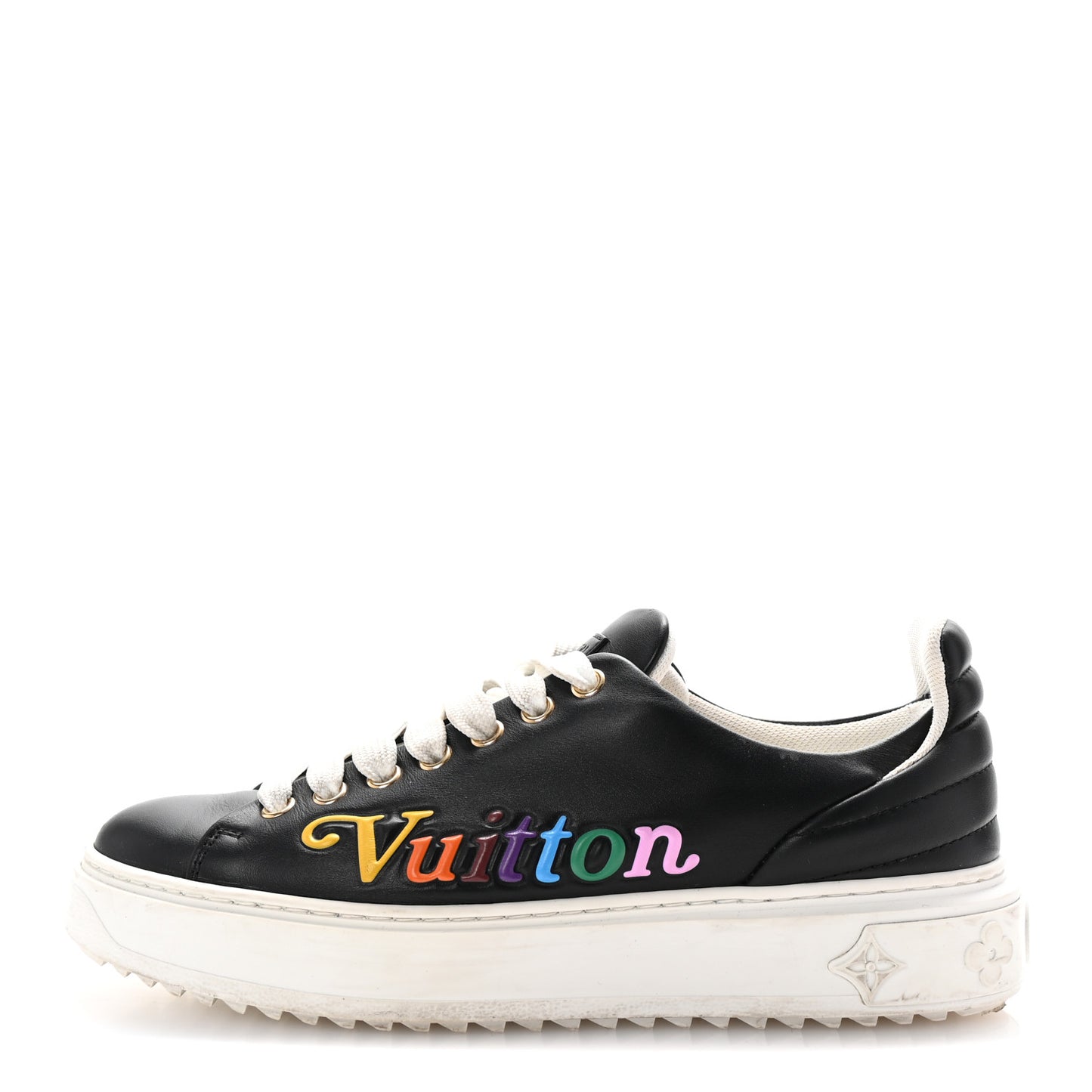 Calfskin Time Out New Wave Sneakers 36.5 Black