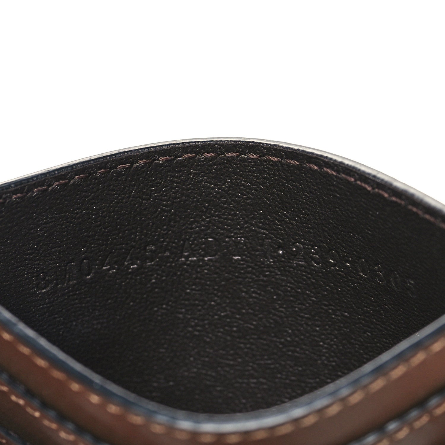 Fendi Vitello Ceylon Bi-Color FF 1974 Embossed FF Diamonds Card Holder Maya Black 7 of 9