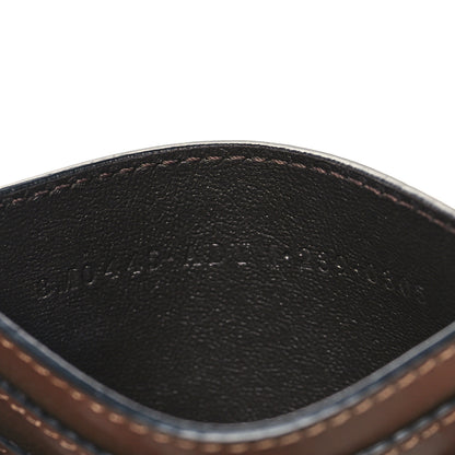 Fendi Vitello Ceylon Bi-Color FF 1974 Embossed FF Diamonds Card Holder Maya Black 7 of 9