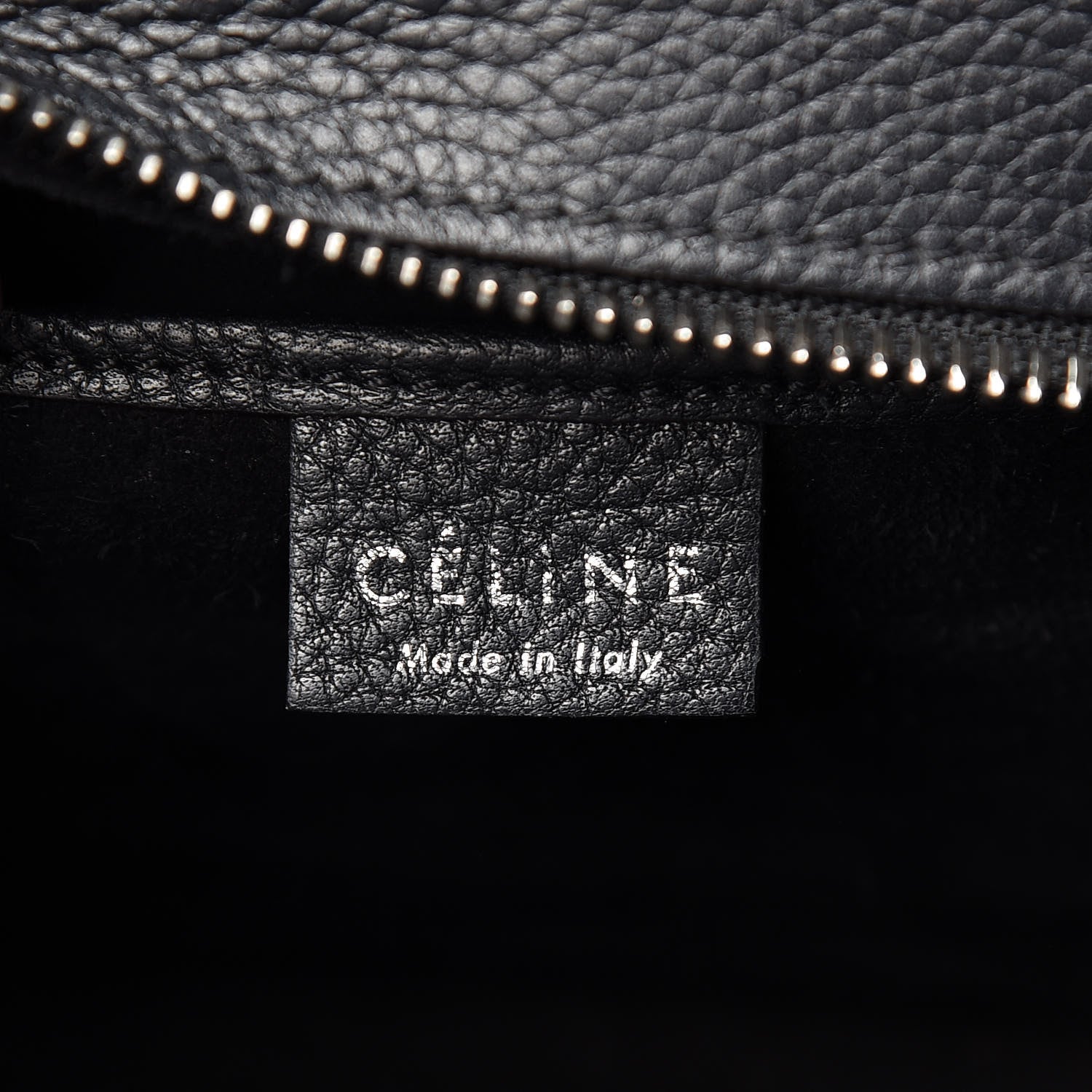 Celine Drummed Calfskin Nano Luggage Black 7 of 18