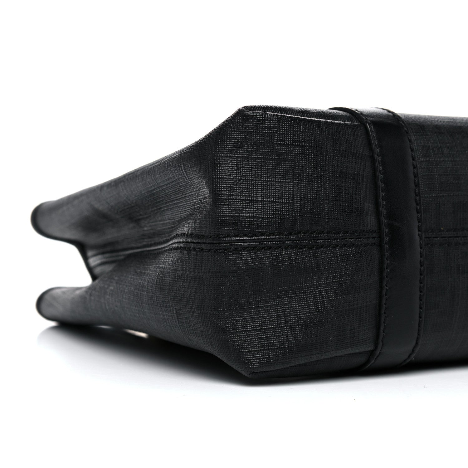 Fendi Zucchino Spalmati Vitello Small Tote Black 9 of 20