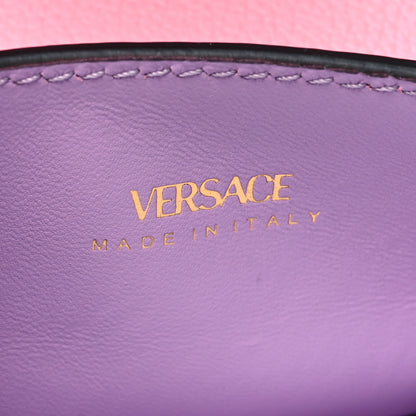 Versace Calfskin La Medusa Chain Crossbody Phone Pouch Pink 6 of 9