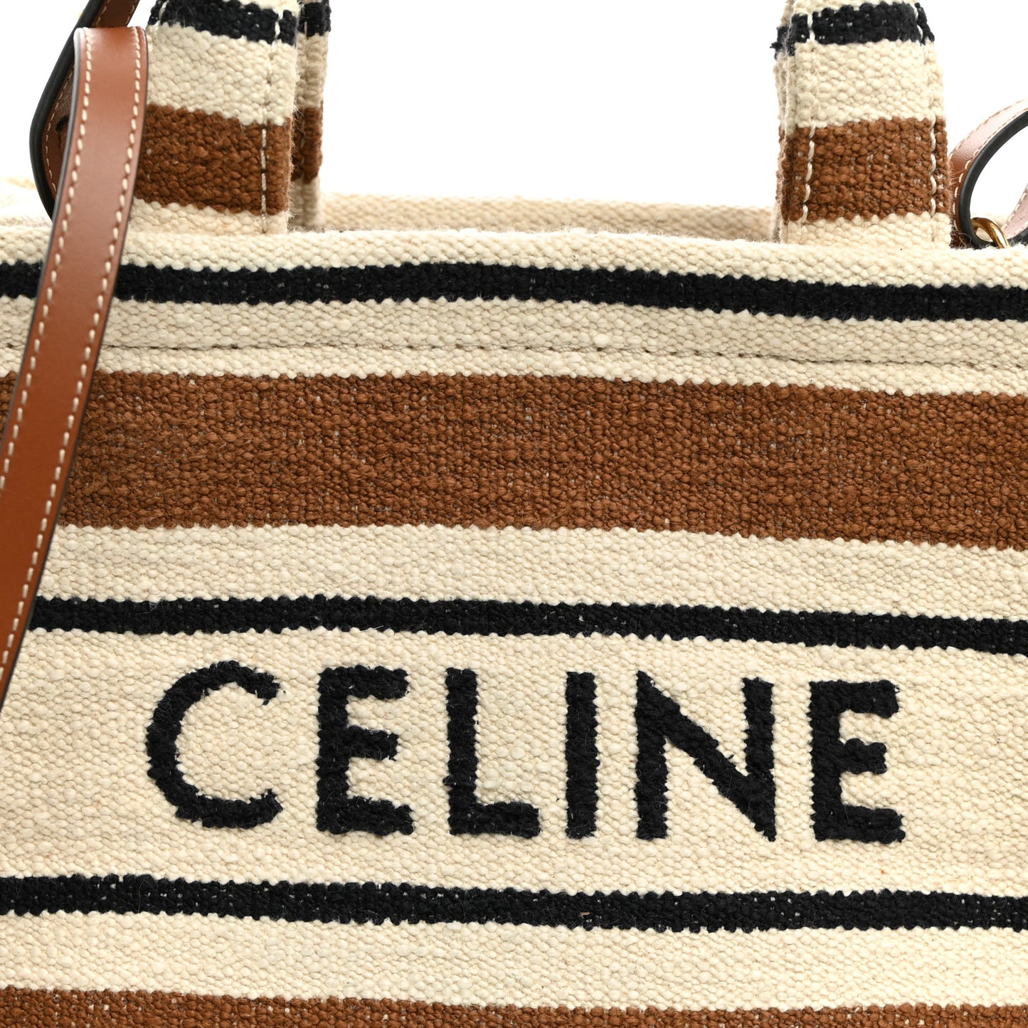 Jacquard Striped Small Cabas Thais Multicolor