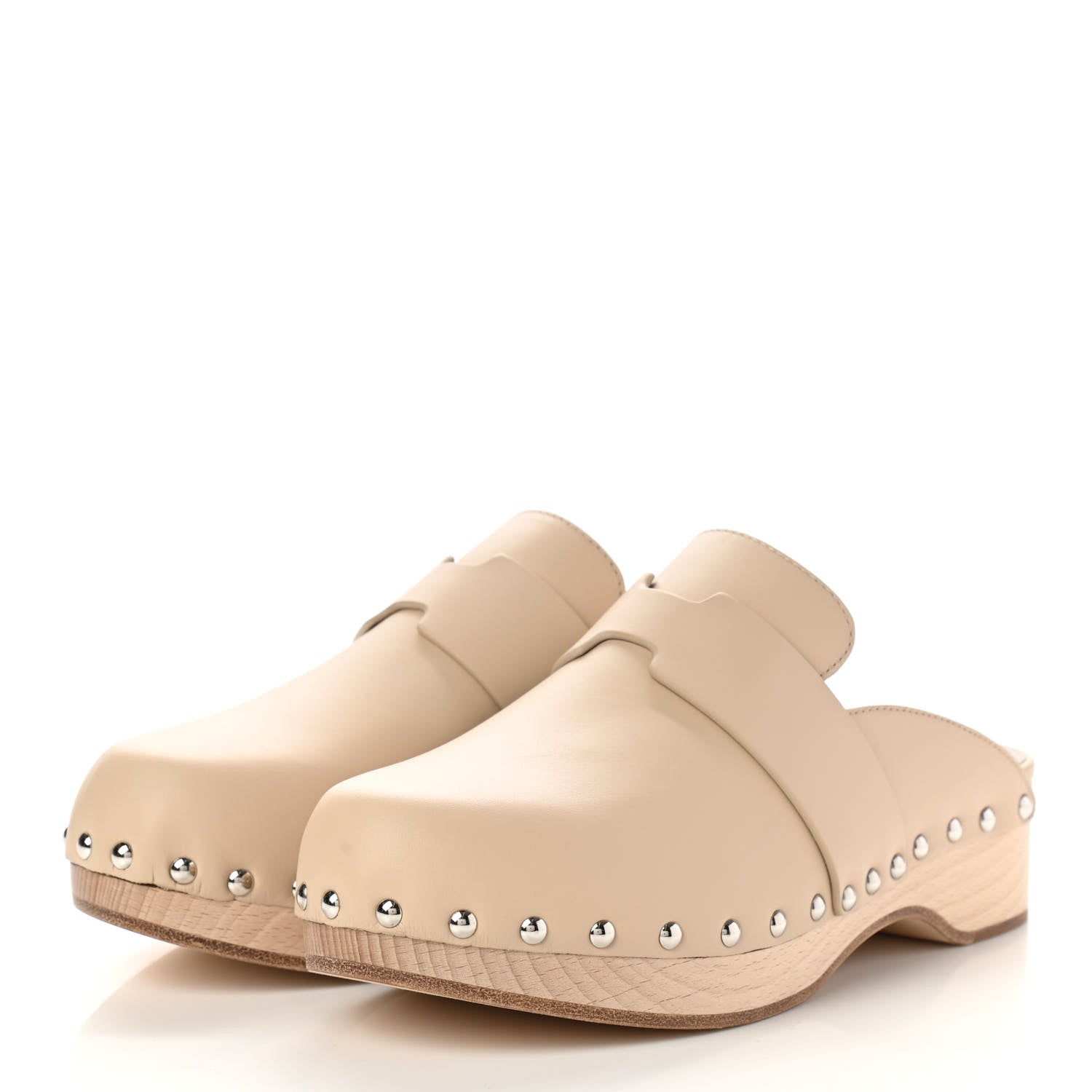 Hermes Calfskin Calya Mules 36 Hetre 3 of 9