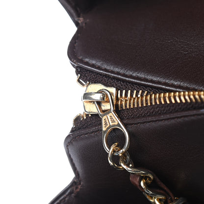 Chanel Calfskin Stitched XL Weekender Brown 8 of 11