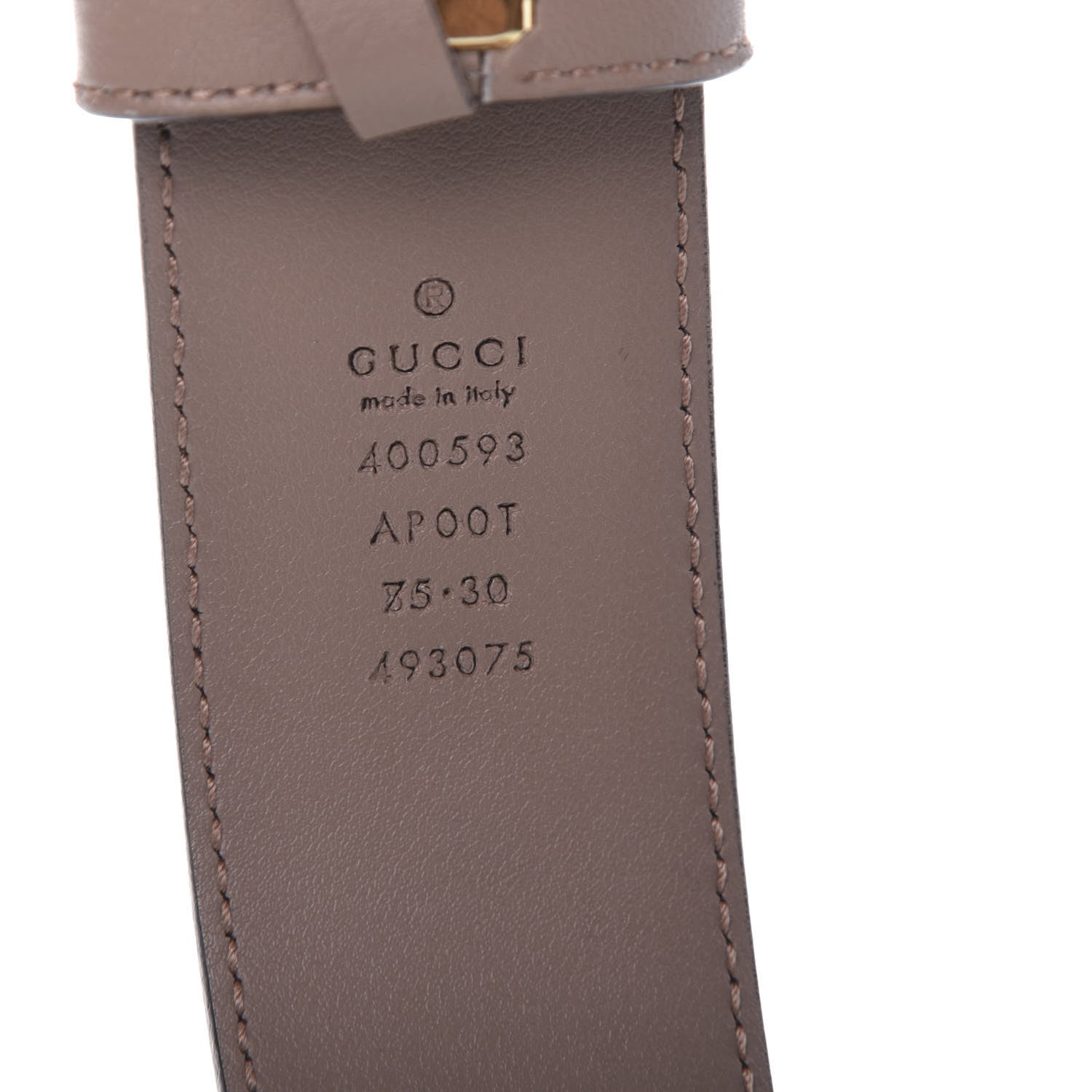 Gucci Calfskin Double G 40mm Belt 75 30 Porcelain Rose 7 of 8