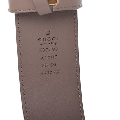 Gucci Calfskin Double G 40mm Belt 75 30 Porcelain Rose 7 of 8