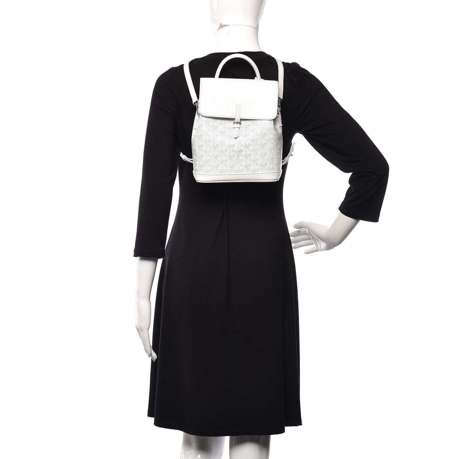 Goyard Goyardine Calfskin Mini Alpin Backpack White 2 of 9