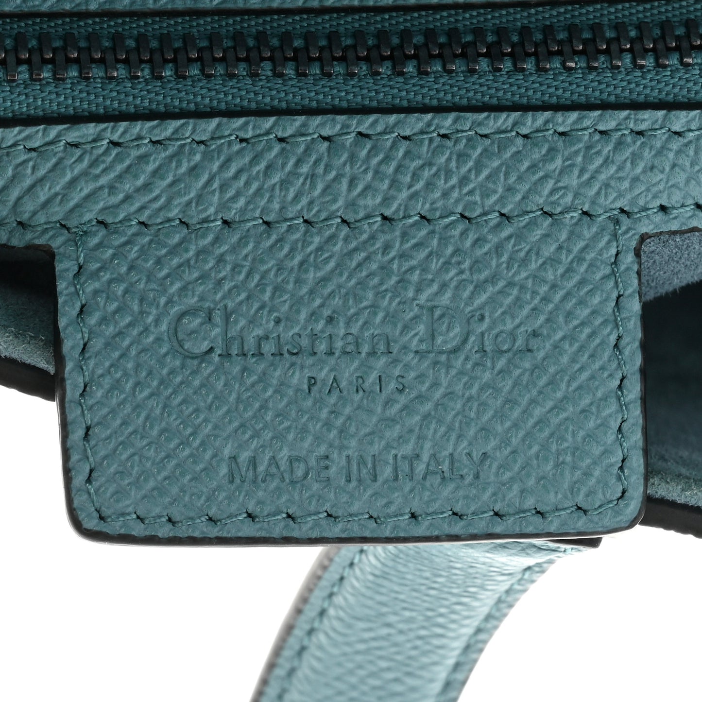 Grained Calfskin Saddle Bag Azure Blue
