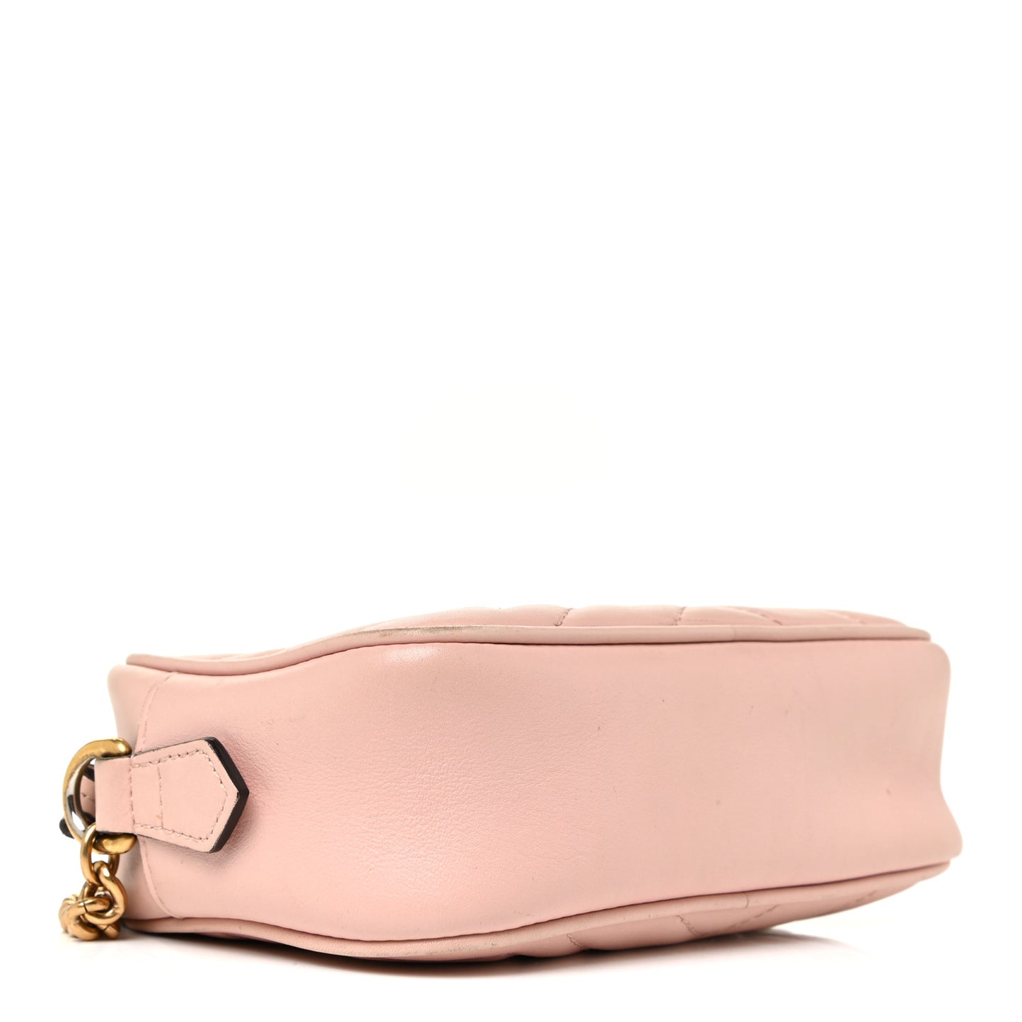 Calfskin Matelasse Mini GG Marmont Chain Shoulder Bag Perfect Pink