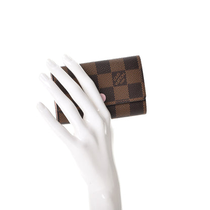 Louis Vuitton Damier Ebene Multicles 6 Key Holder Rose Ballerine 2 of 8
