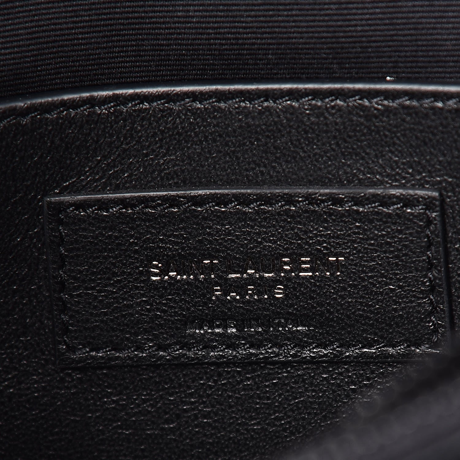 Saint Laurent Sheepskin Matelasse Chevron Monogram Medium College Bag Black 6 of 9