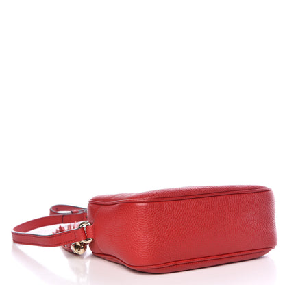 Gucci Pebbled Calfskin Small Soho Disco Bag Tabasco Red 4 of 13
