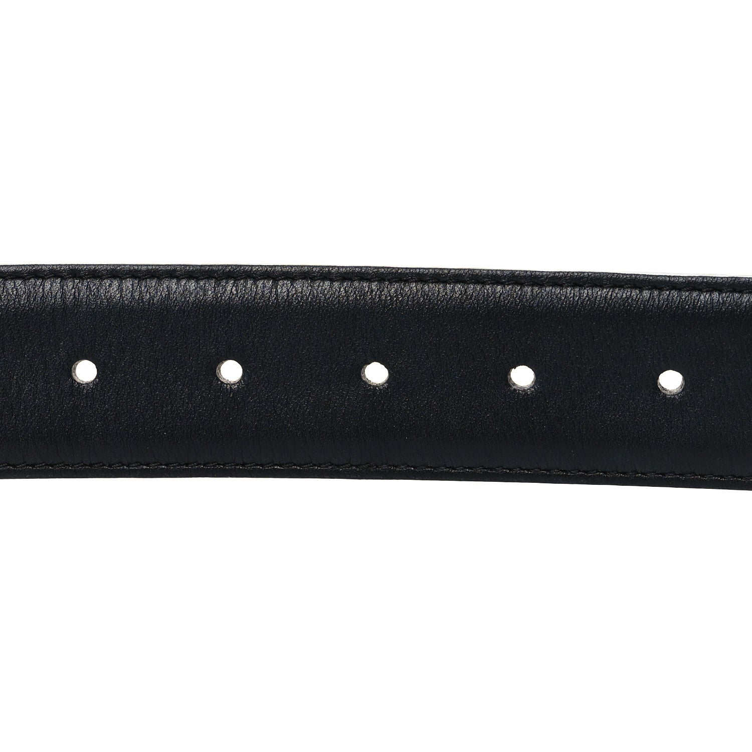 Gucci Calfskin Interlocking G 37mm Belt 75 30 Black 3 of 5