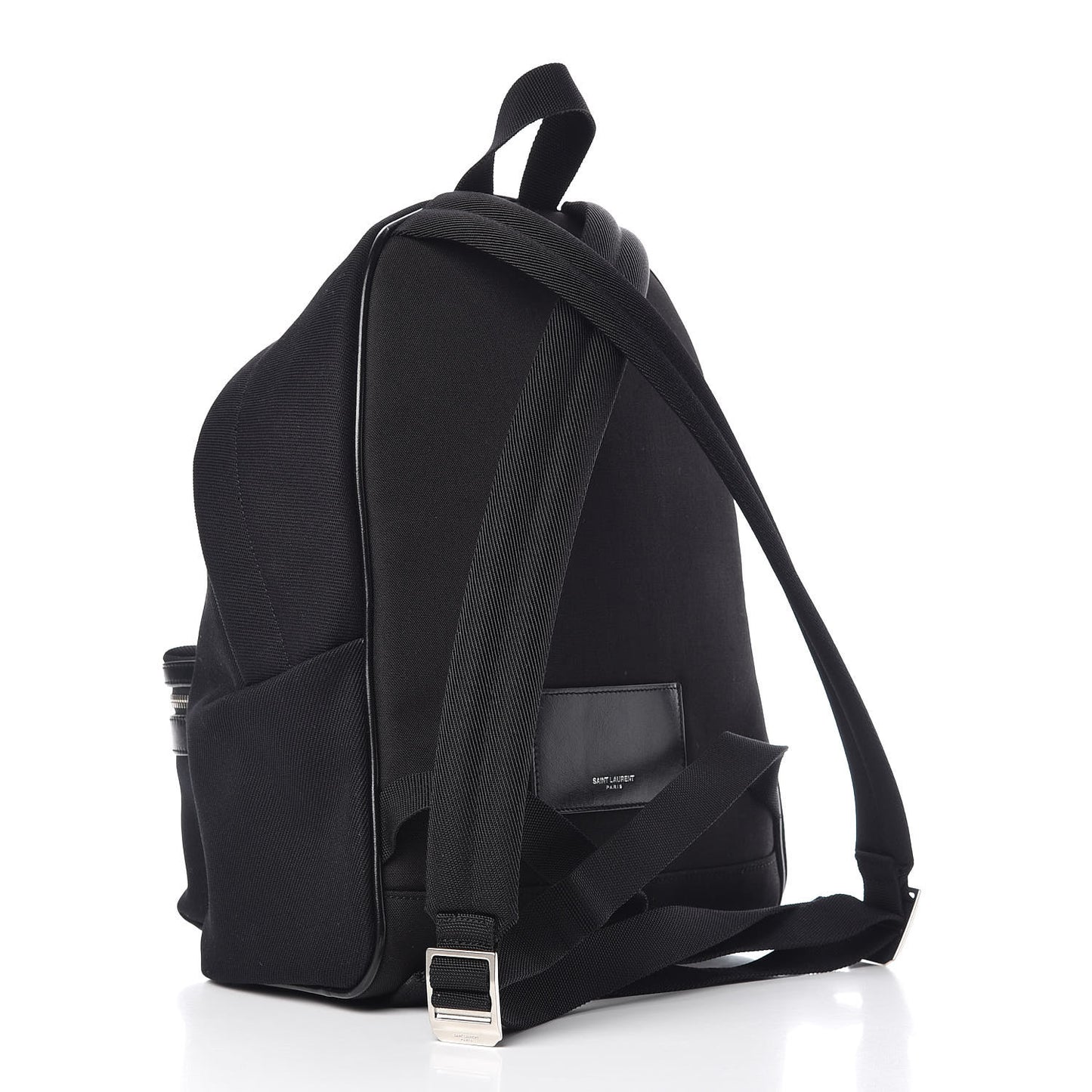 Canvas Signature Embroidered Mini City Backpack Black