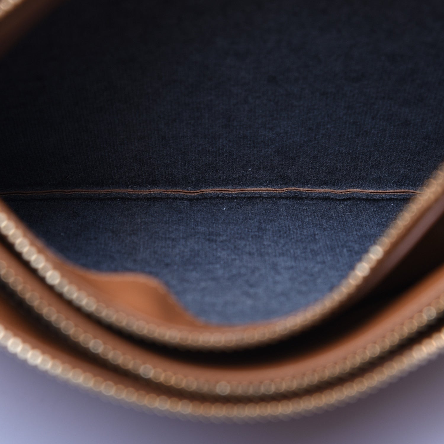 Celine Lambskin Small Trio Crossbody Bag Tan 14 of 15