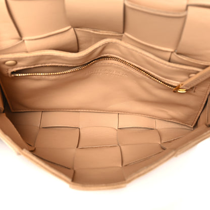 Bottega Veneta Lambskin Maxi Intrecciato Cassette Crossbody Bag Porridge 5 of 8
