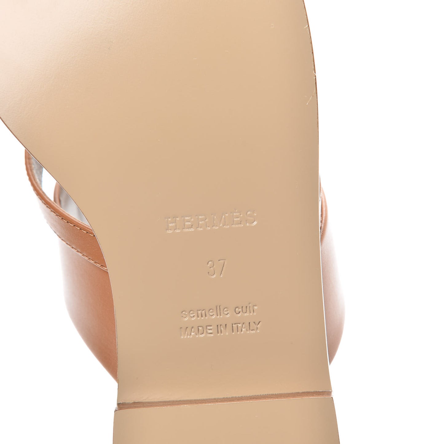 Calfskin Claire Sandals 37 Gold